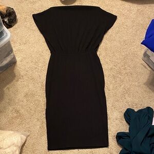 Amazon Classic Black Midi Dress